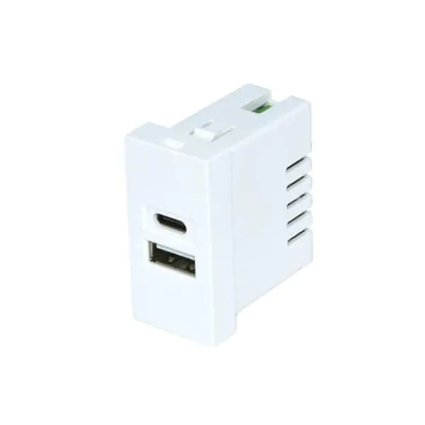 Twin Port TypeA+C USB-laturiliitäntämoduuli